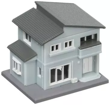 Rokuhan Z gauge house B blue S043-2 Two-story