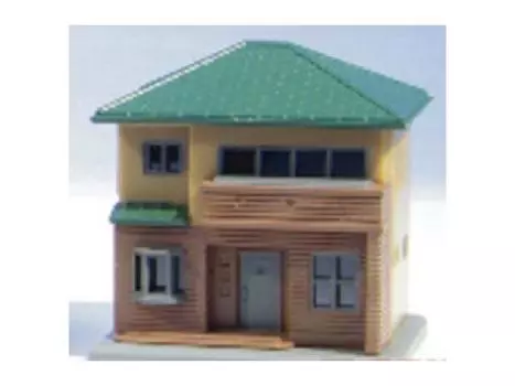Rokuhan Z Gauge House C Brown S044-2 Two-story