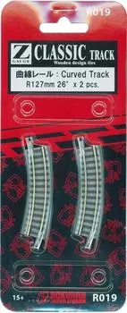 Rokuhan Z Gauge R019 Classic Track изогнутые рельсы детали R127-26°2