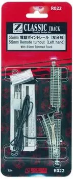 Rokuhan Z gauge R022 55 мм стрелочный рельс левая ветвь 1 шт. 1 55 мм (включает предварительно нарезанную рейку)