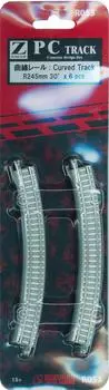 Rokuhan Z gauge R053 PC track изогнутый рельс 6 штук R245-30°