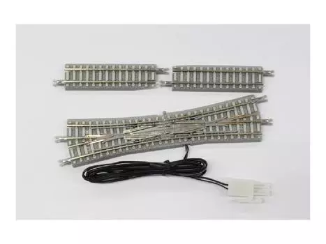 Rokuhan Z gauge R068 рельс с двойной точкой скольжения, разрезанный рельс (левая ветвь) +