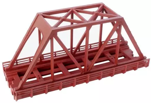 Rokuhan Z Gauge R088 Single Track Truss Bridge Short Red