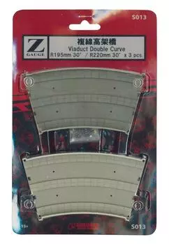 Rokuhan Z-образный калибр S013 двухпутный виадук, степень 3 шт. R195/220-30