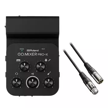 Roland Audio Mixer Audio Interface Mixer Audio XLR Cable Black Set GO:МИКСЕР PRO-X BX3/3.0 2-х компонентный