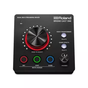 Roland CAST DAC Cast Roland/BRIDGE ONE/Игровой усилитель/Аудиоинтерфейс/Распределение/Игровой микшер/Mac/Windows/PS5/Boichen/Bridge One/BRC-ONE чёрный