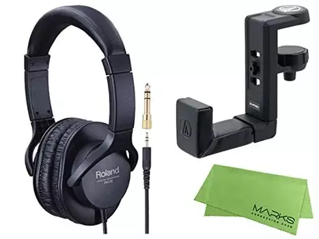 Roland Roland Monitor Headphones Headphone Hanger Marks Cross Set - RH-5 + AT-HPH300 +