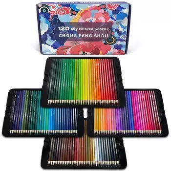 Roleness Colored 120 раскраска для детей и цветные карандаши Professional Soft Color Storage включает в себя точилку для карандашей, карандаши, цвета,