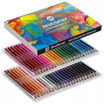 Roleness Colored 48 Colored Coloring Coloring Pencil Soft Beginners and Colored Pencil Sharpener Included Pencils, Colors, Water-based Pencils, Book,