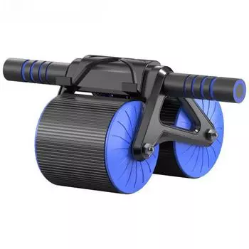 Ролик AB с автоматическим отскоком и пружинами сопротивления. Идеальное оборудование для домашнего спортзала для мужчин и женщин. синий