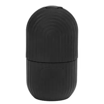 Ролик для льда для лица, держатель для холодного льда, силиконовый, многоразовый, для красоты лица, уход за лицом своими руками, черный чёрный