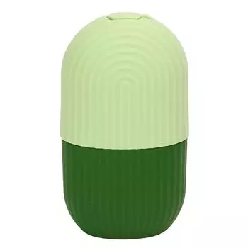 Ролик для льда для лица, держатель для холодного льда, силиконовый, многоразовый, для красоты лица, уход за лицом своими руками, зеленый зелёный