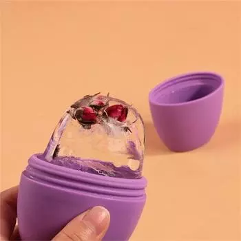 Ролик для лица многоразовый замораживаемый силиконовый роликовый шарик для уменьшения морщин для дома розовый/красный