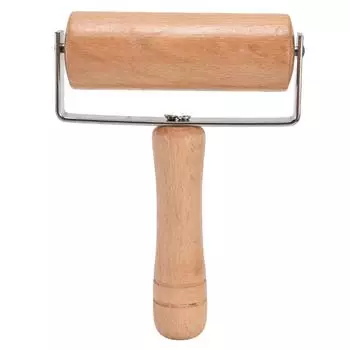 Ролик для пиццы Многофункциональный Тонкая полировка Более гладкие поверхности Практичный деревянный ролик для пиццы L