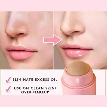 Ролик для поглощения масла для лица, натуральный вулканический камень, инструмент для ухода за кожей, массажная палочка для тела, моющийся инструмент для удаления масла с лица China