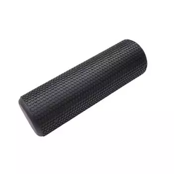 Ролик для растяжки Tropchou Foam, пилон для йоги, фитнеса, миофасциального релиза для спины и лопаток 30 x (Черный, 15см)