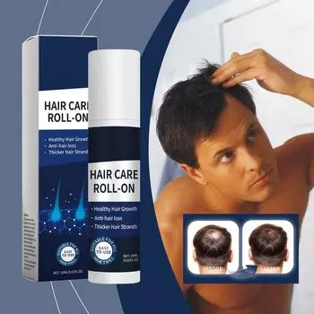 Ролик для роста волос на основе трав активирует волосяные фолликулы, предотвращая выпадение и ломкость волос 18 мл
