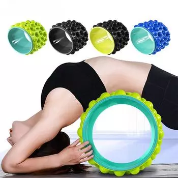 Ролик для спины, носилки для спины, взломщик спины, колесо для йоги премиум-класса, пенопластовый валик для лечения болей в спине, упражнения для глубокого массажа тканей