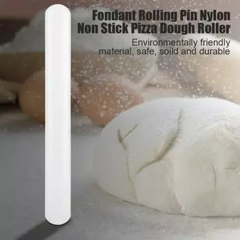 Ролик для теста пиццы с антипригарным покрытием, нейлоновая скалка для помадки для печенья