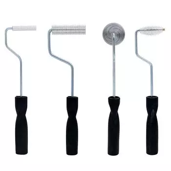 Ролик для удаления пены и пузырьков, армированный стеклопластиковым волокном, набор из 4 штук для самостоятельного ремонта и обработки железным винтом