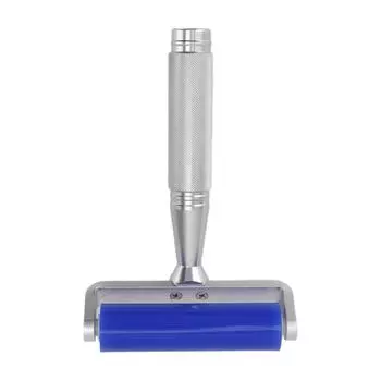 Ролик для удаления пыли, силиконовый, мягкий, из алюминиевого сплава, ручка, железный подшипник, антистатический ролик для пленки 4 Inch