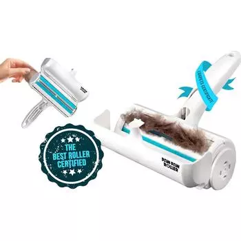 Ролик из папайи для удаления шерсти домашних животных и многоразовый ворсовый валик белый