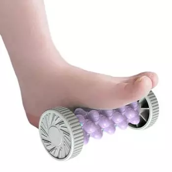Ролик-массажер для ног, безопасный для кожи, многоразовый, для облегчения боли, восстановления пяток, рефлексотерапия, терапия триггерных точек, массажный ролик для ног фиолетовый