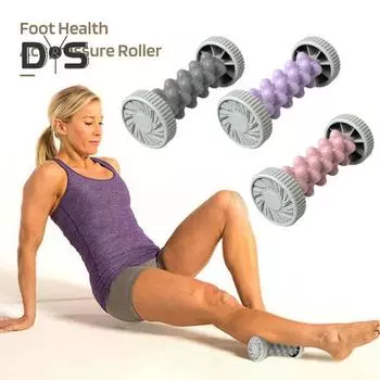 Ролик-массажер для ног, безопасный для кожи, многоразовый, для облегчения боли, восстановления пяток, рефлексотерапия, терапия триггерных точек, массажный ролик для ног фиолетовый