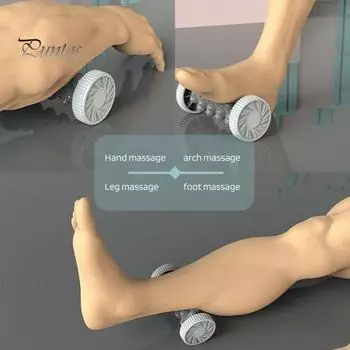 Ролик-массажер для ног, безопасный для кожи, многоразовый, для облегчения боли, восстановления пяток, рефлексотерапия, терапия триггерных точек, массажный ролик для ног фиолетовый