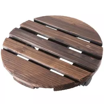 Ролики для растений с колесами, прочная тележка для растений диаметром 30 см и 12 дюймов с роликами, подставка для растений на колесах для улицы и дома