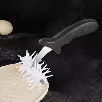 Ролики для теста для пиццы, штифты для докеров, инструмент для выпечки, пекарня с ручкой, перфоратор, дырокол