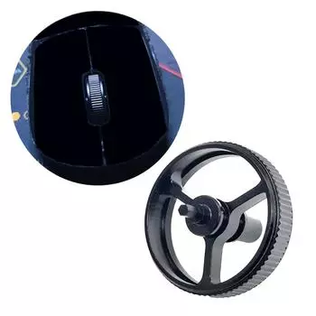 Ролики мыши Прокрутка CNC Металлическая мышь Шкив Колесо Замена для GPRO Wireless GPROX Superlight Мышь Ремонт Часть фиолетовый