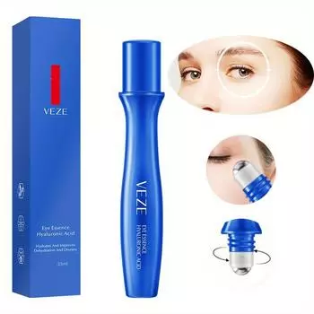 Роликовая эссенция для кожи вокруг глаз с гиалуроновой кислотой Глубоко питательная сыворотка для кожи вокруг глаз Основные средства по уходу за кожей 15ml