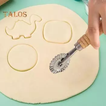 Роликовая форма для резки макаронных изделий, формирующая в один клик лезвие из нержавеющей стали, эргономичная ручка, легко чистящийся многофункциональный инструмент для выпечки A