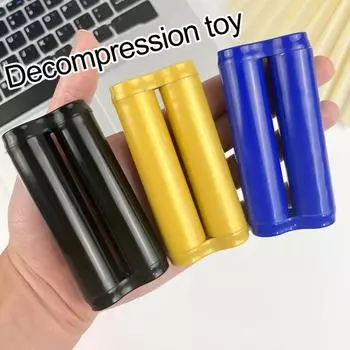 Роликовая игрушка на кончиках пальцев, снятие стресса, способствует фокусировке, бесшумная работа, компактный ручной массажер, игрушка-непоседа для детей и взрослых синий