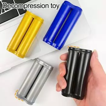 Роликовая игрушка на кончиках пальцев, снятие стресса, способствует фокусировке, бесшумная работа, компактный ручной массажер, игрушка-непоседа синий