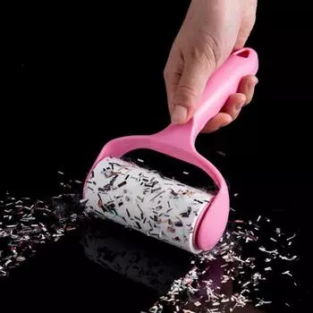 Роликовая наклейка для ворса Легкое удаление шерсти домашних животных Сильная адгезия Эргономичная ручка Без остатков Простое в использовании средство для удаления ворса