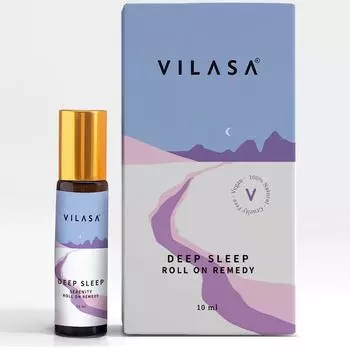 Роликовое средство для глубокого сна VILASA, 100% натуральное аюрведическое эфирное аюрведическое средство, создает элемент спокойствия и позитивных мыслей для всего тела, 10 мл 10 ml
