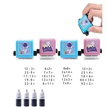 Роликовый цифровой обучающий ролик 2023 года, новый математический ролик для сложения, вычитания, умножения, разделения красный