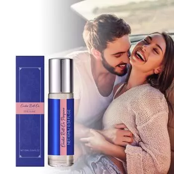 Роликовый цветочный фруктовый парфюм Теплый апельсин и Мягкая и элегантная орхидея и Свежий жасмин и лимон, Здоровый парфюм Чистый и Натуральный 10 мл One Size синий