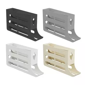 Роликовый дозатор яиц, органайзер для яиц, контейнер для хранения яиц на 4 слоя, держатель для яиц для кухни, шкаф на 30 яиц чёрный