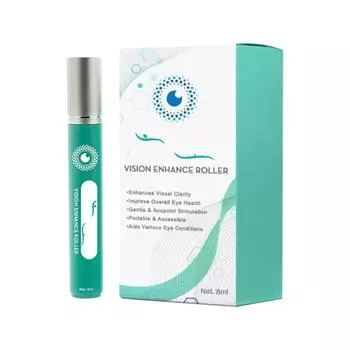 Роликовый массажер для глаз Enhance для женщин и мужчин, снимает усталость и сухость глаз, роликовый массажер для глаз от опухших глаз, улучшает и дарит комфорт глазам, 8 мл One Size