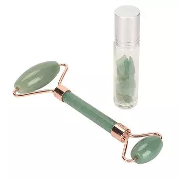 Роликовый массажер для лица Jadestone Face Roller Wrinkle Removal, лимфодренажный, лифтинг-ролик для лица с эфирным маслом