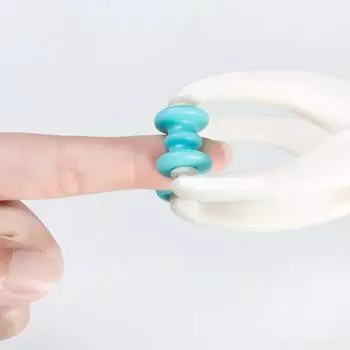 Роликовый массажер для пальцев Мини-массажер для суставов пальцев с эластичной ручкой для циркуляции крови в пальцах и расслабления мышц синий