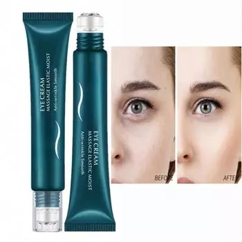 Роликовый массажный крем для кожи вокруг глаз, укрепляющий кожу, уменьшающий темные круги, увлажняющий, секрет женской молодости 20g синий