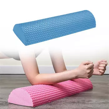 Роликовый массажный ролик из полупены EVA, прочный, 200 кг, для тяжелых условий эксплуатации, круглая шея Orange 30cmx7.5cm