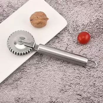 Роликовый нож для тиснения из нержавеющей стали с узором, резак для текстурного кружева, нож для резки кружева, кухонный инструмент для выпечки One Size