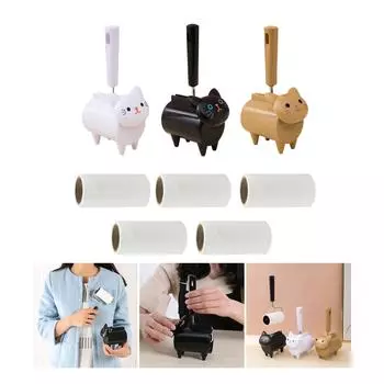 Роликовый очиститель шерсти домашних животных, эффективный инструмент для чистки кошачьей шерсти, удаления шерсти у собак для домашнего использования и владельцев домашних животных разноцветный