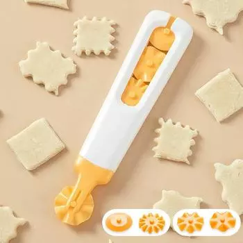 Роликовый резак для печенья и пельменей, круглый роликовый режущий диск для теста, круг для пиццы, теста, пирогов, корочки, инструмент для выпечки, обеденный бар