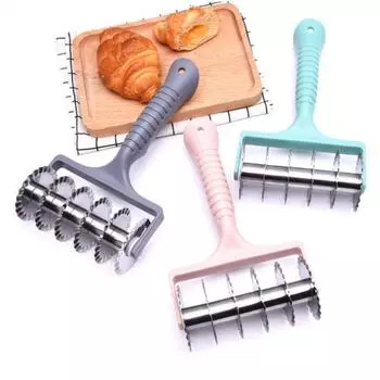 Роликовый резак для теста Роликовый нож для резки Многоцелевой универсальный резак для пиццы Роликовый резак для теста Кухонный гаджет серый